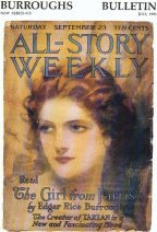 BB15 July 93: The Girl from Farris's - C.D. Williams 16.09.23 All-Story pulp cover