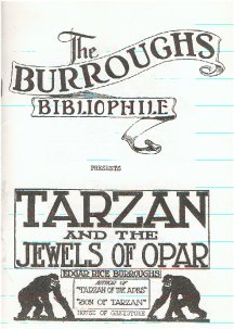 Tarzan and the Jewels of Opar - 1964 - Pulp/Newspaper Text Reprint - Original Art