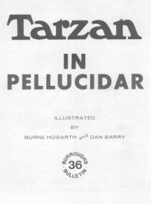 BB 36 - Tarzan in Pellucidar - Illustrated by Burne Hogarth and Dan Barry