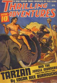 Back cover by Rudolph Belarski for Thrilling Adventures, June 1940