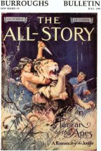 BB03 July 90: Tarzan of the Apes - All-Story 12.10 - Clinton Pettee pulp cover